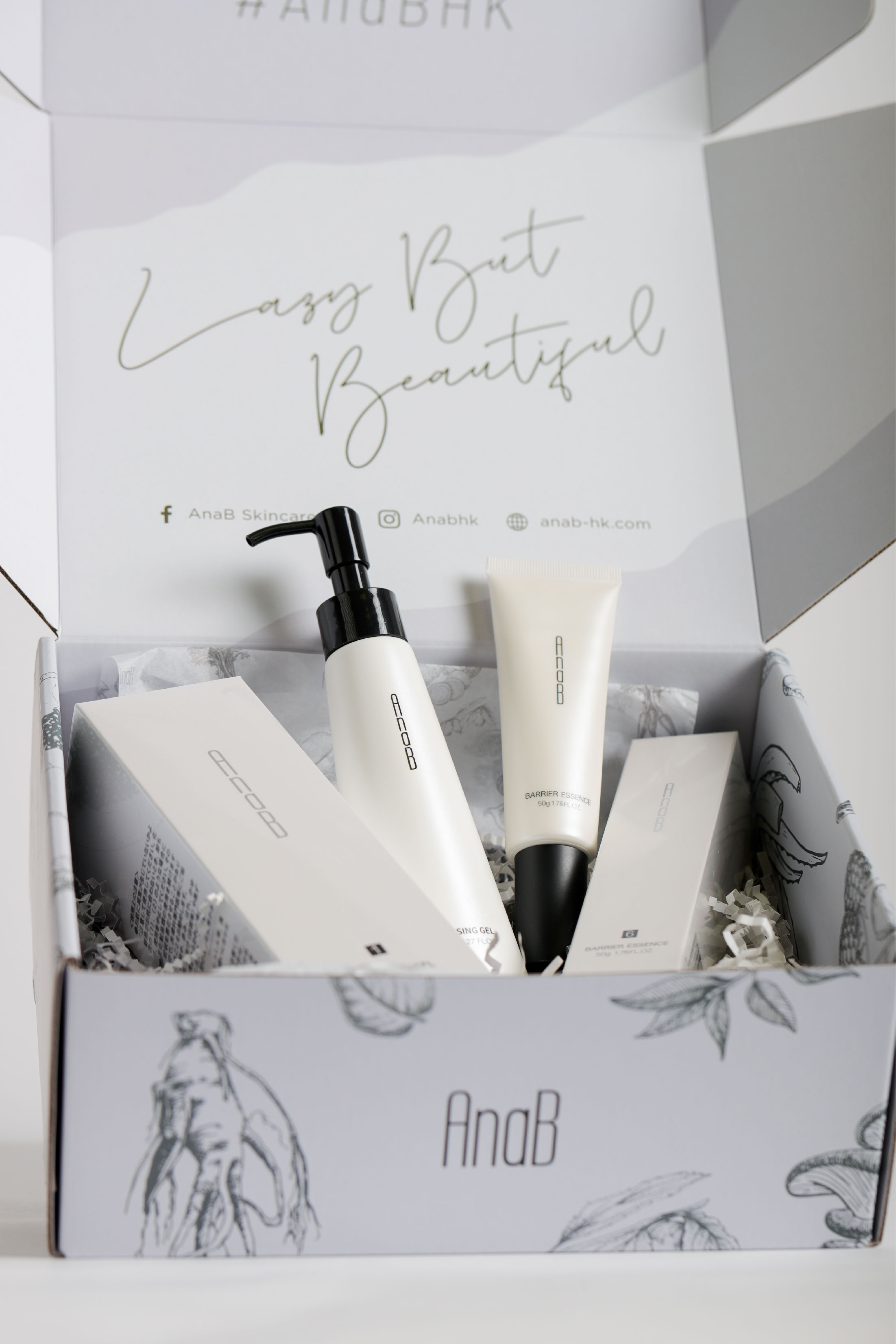 Full Color Mailer Box packaging design and AnaB's products