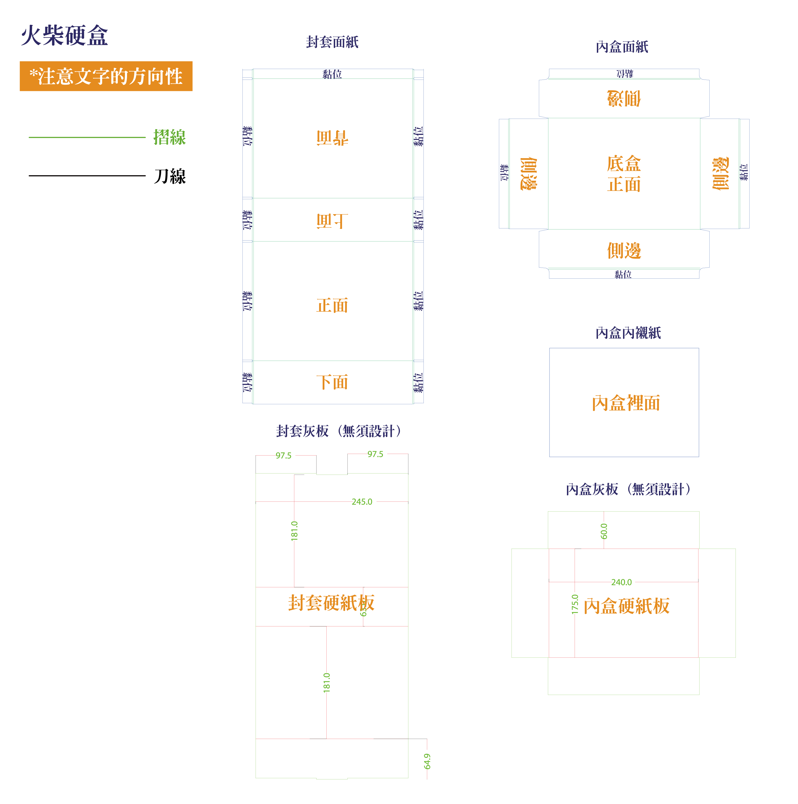 火柴硬盒刀線圖