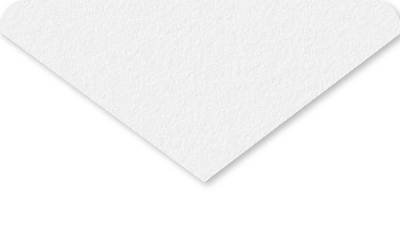 This is a partially unfolded textured white card stock. The surface of the paper has a natural textured texture. This material is abrasion and folding resistant, suitable for printing, and because it contains long fibres, it meets the environmental conditions for complete de-plasticisation.