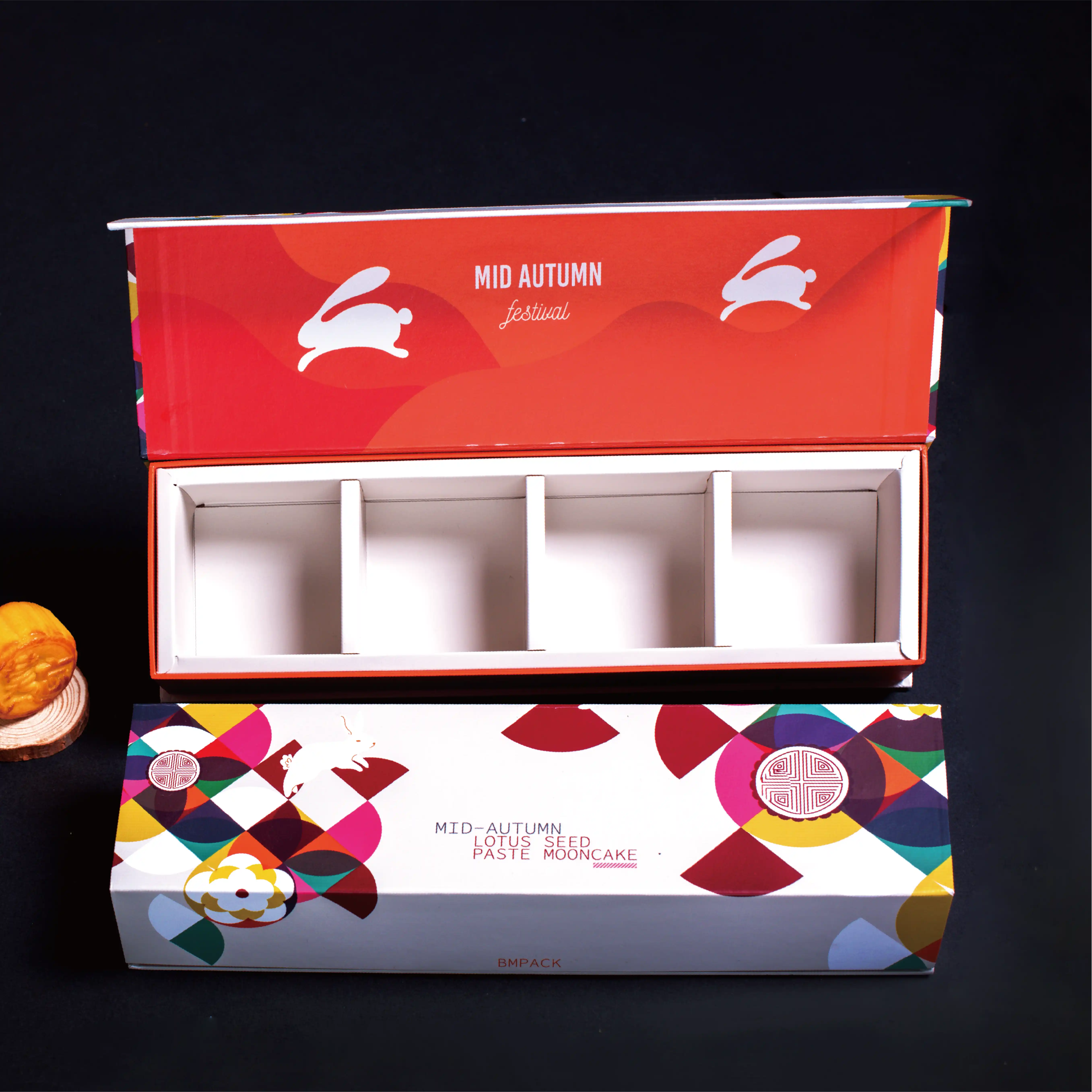 中秋磁石書型硬盒設計